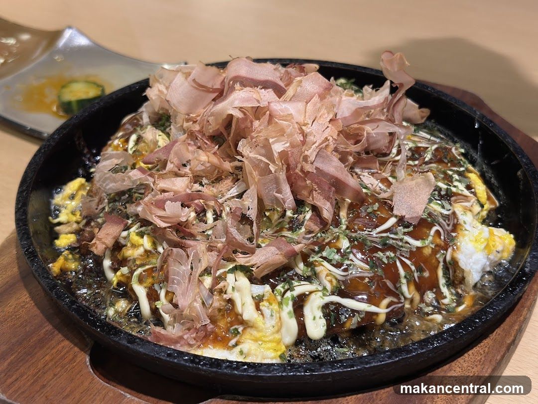 Okonomiyaki with Bonito Flakes