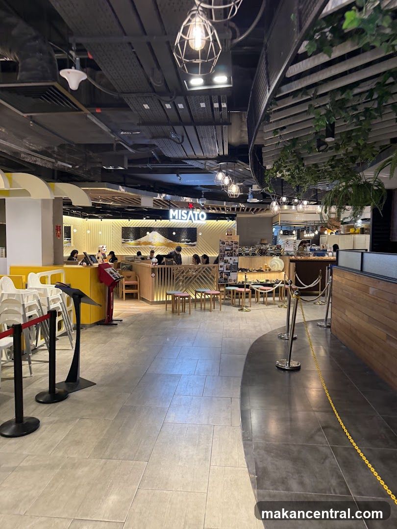 Restaurant Interior with Signage