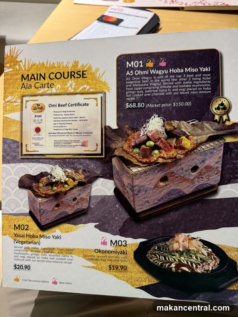 Main Course Ala Carte