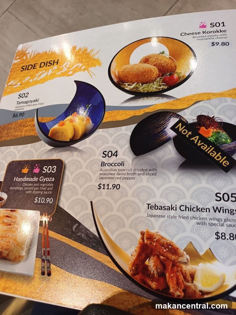 Side Dish Menu