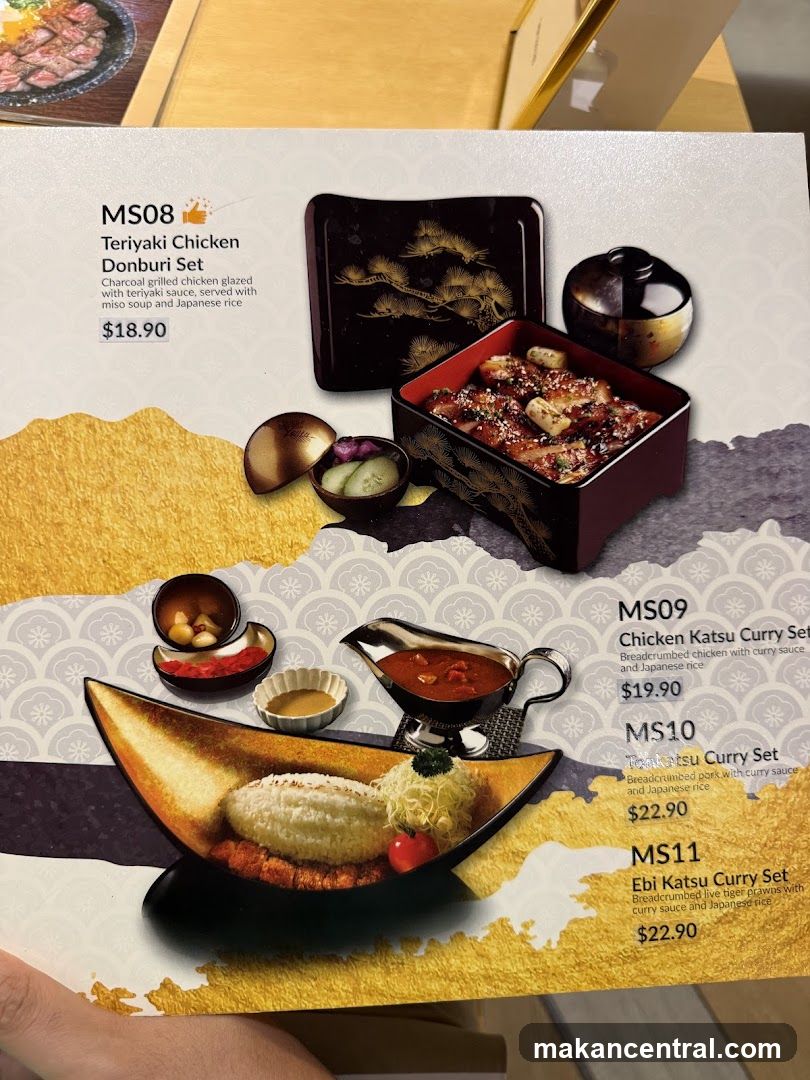 Japanese Set Menu