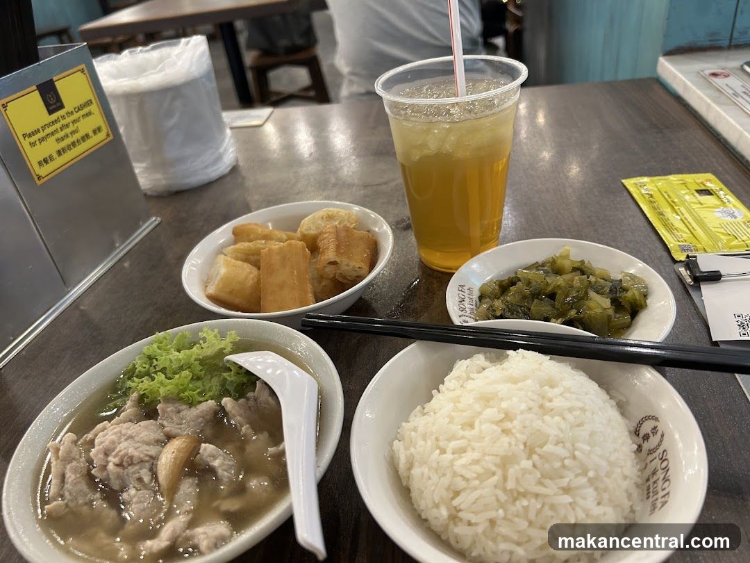 Meal with Pork Rib Soup