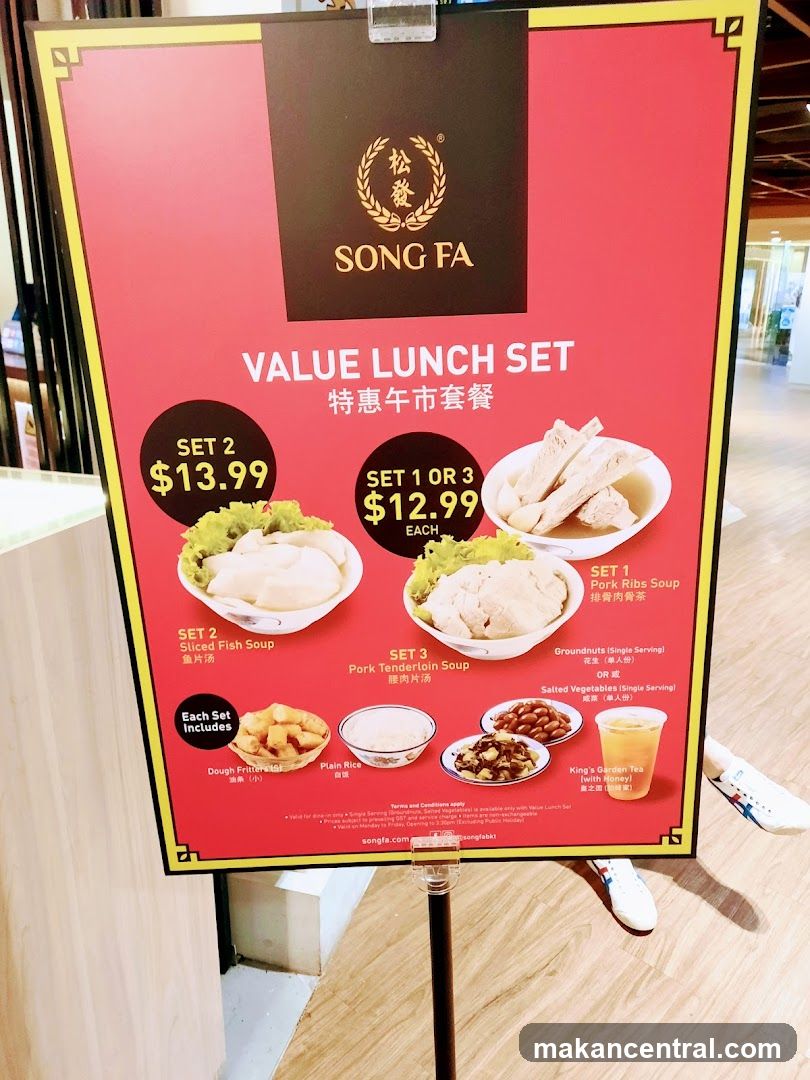 Song Fa Value Lunch Set Menu