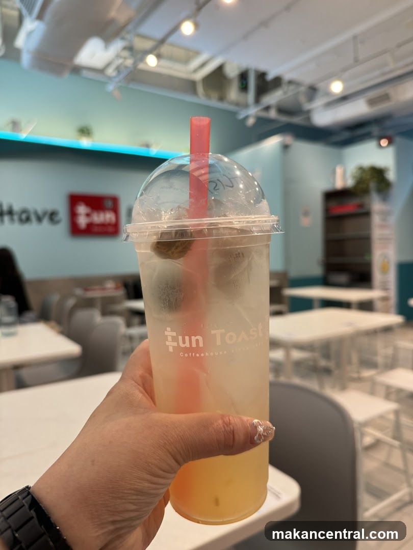 Drink at Fun Toast Coffeehouse