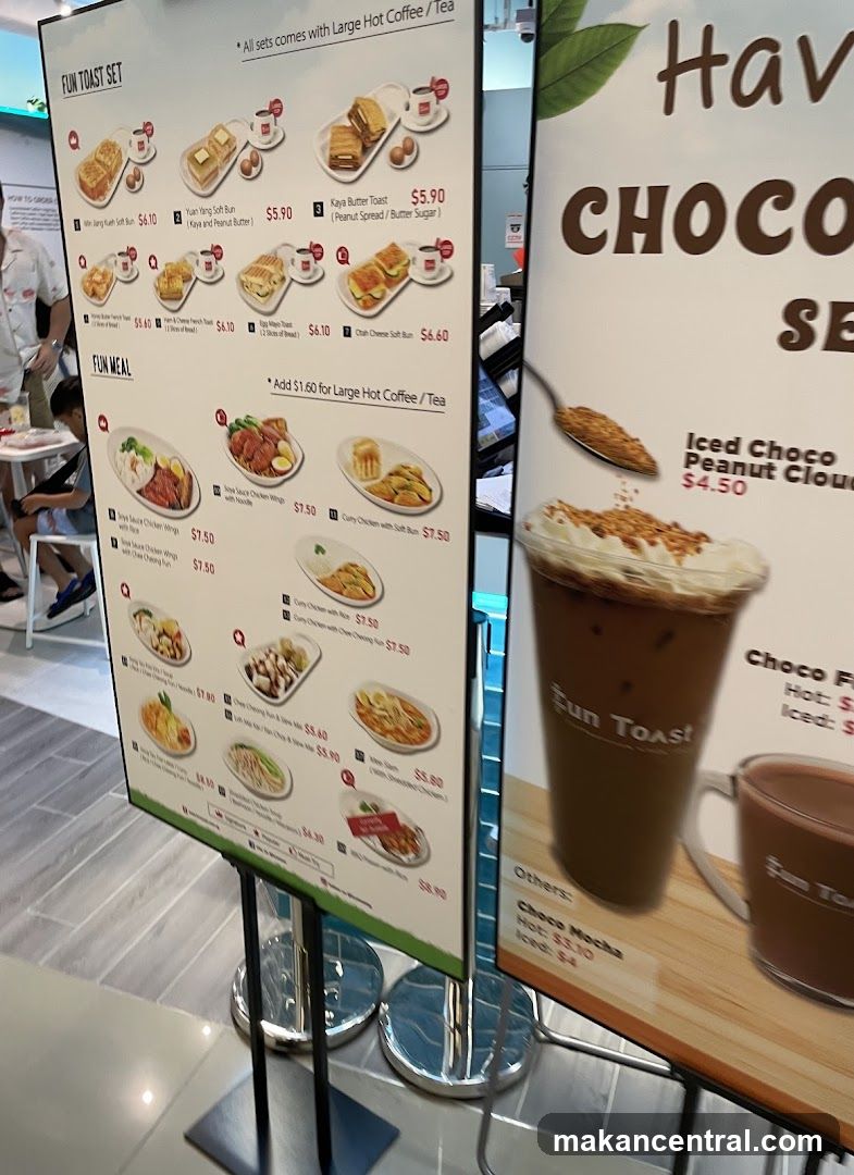 Fun Toast Menu