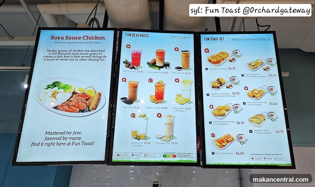 Fun Toast Menu