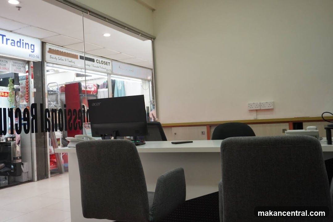 Office Interior with Computer and Chairs