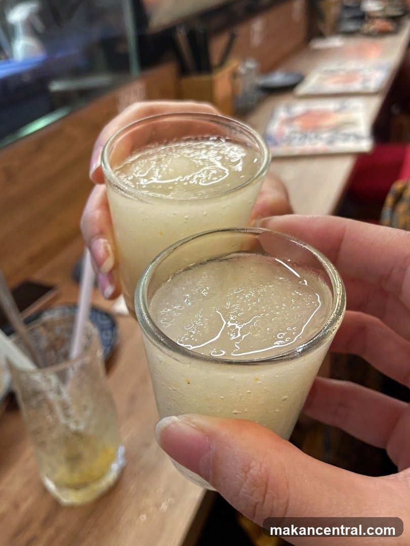 Toasting with drinks