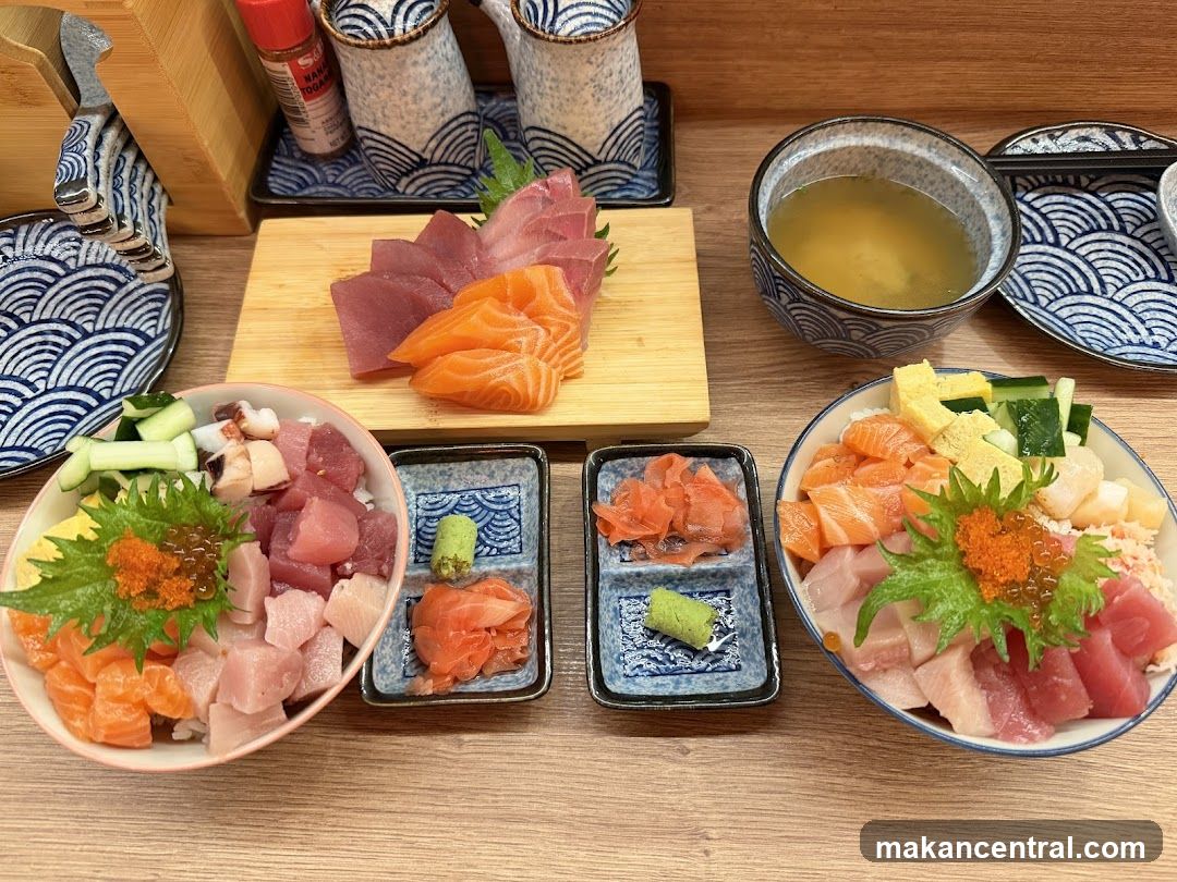 Sashimi and Chirashi Bowls