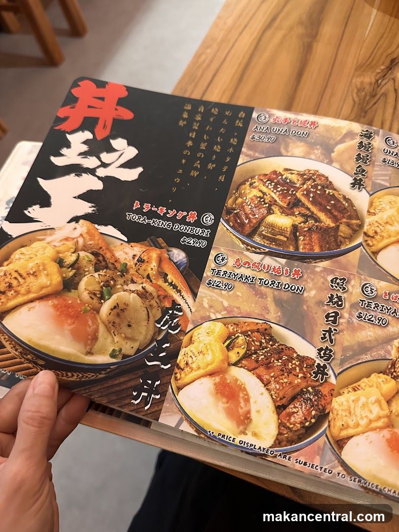 Donburi Menu