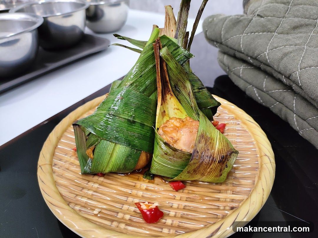 Chicken Wrapped in Banana Leaves