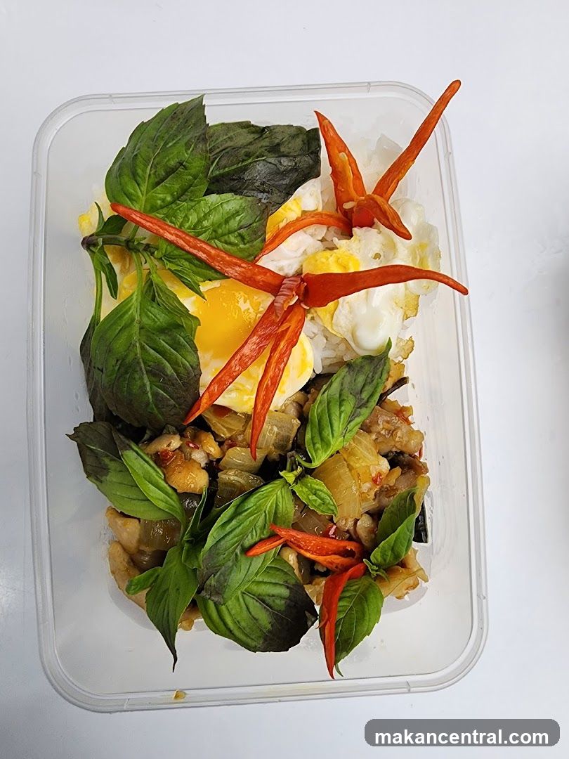 Thai Basil Chicken with Fried Egg