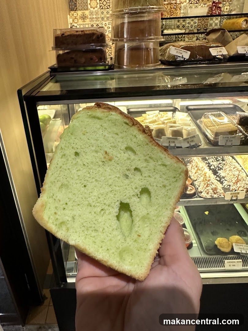 Slice of Green Cake