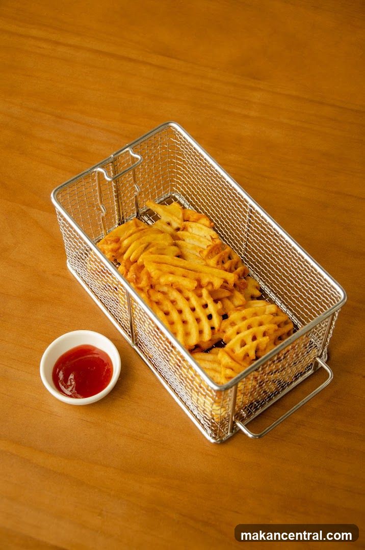 Waffle Fries with Ketchup
