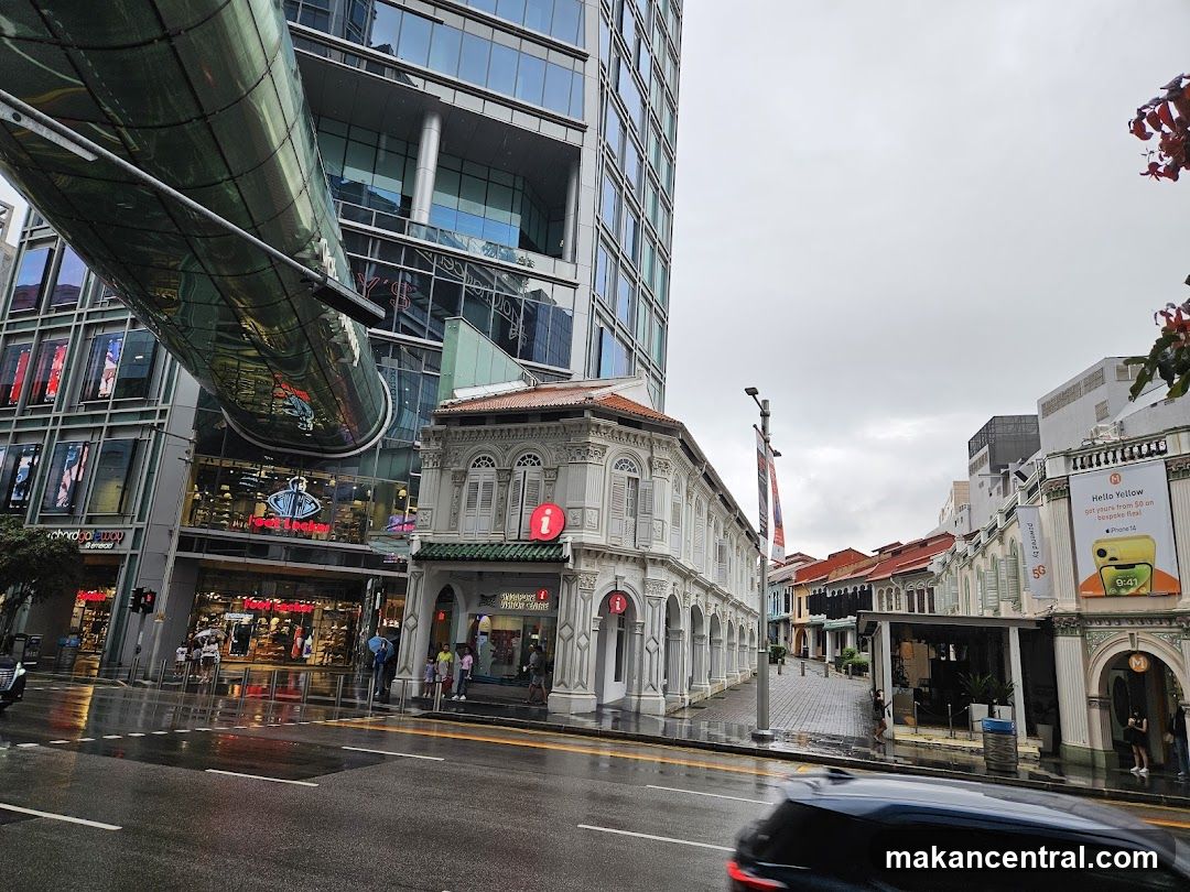 Street Scene with Modern and Traditional Architecture