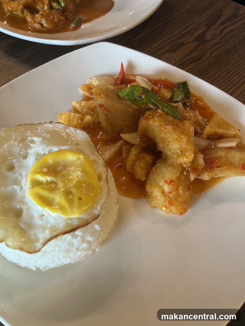 Fried Fish with Rice and Egg