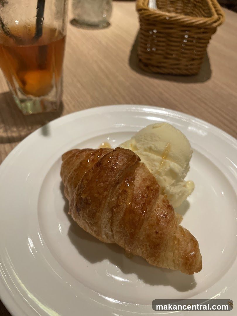 Croissant with Ice Cream