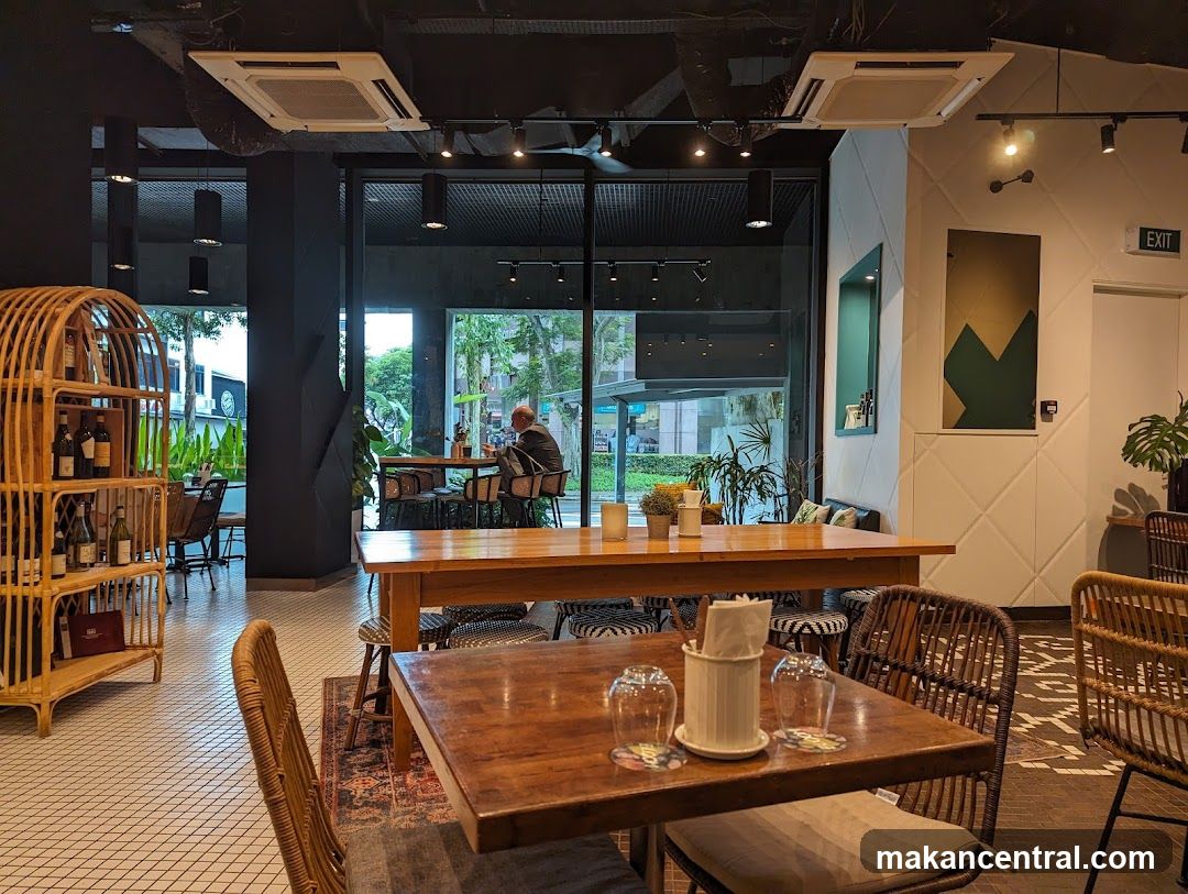 Restaurant Interior with Seating and Decor
