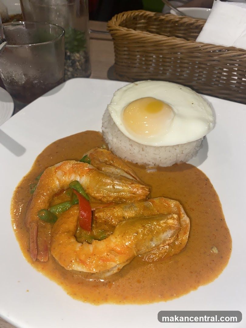 Shrimp Curry with Rice and Egg