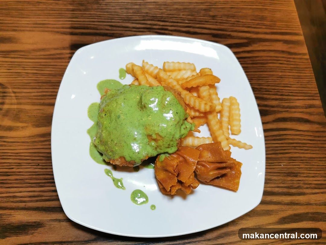 Fried Chicken with Fries and Wonton