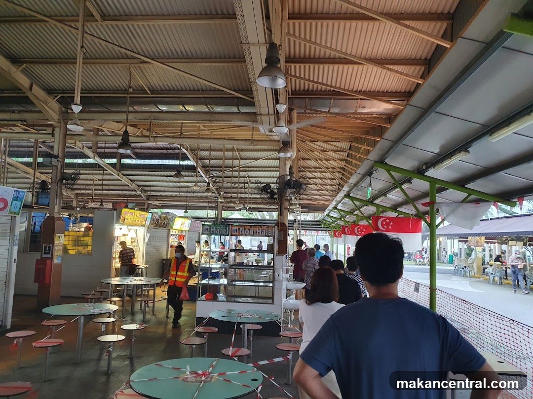 Hawker Centre with Social Distancing Measures