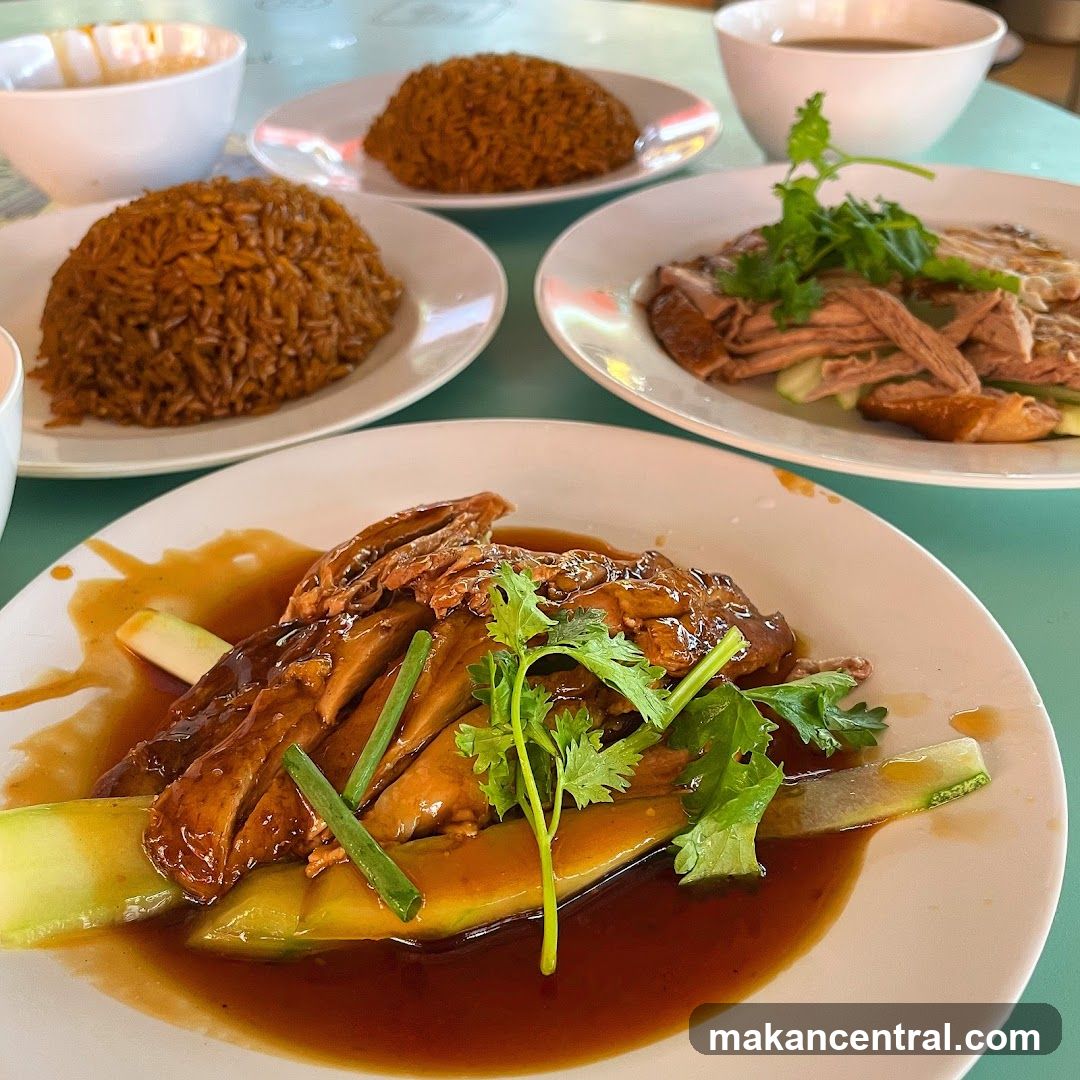 Plates of Duck and Rice