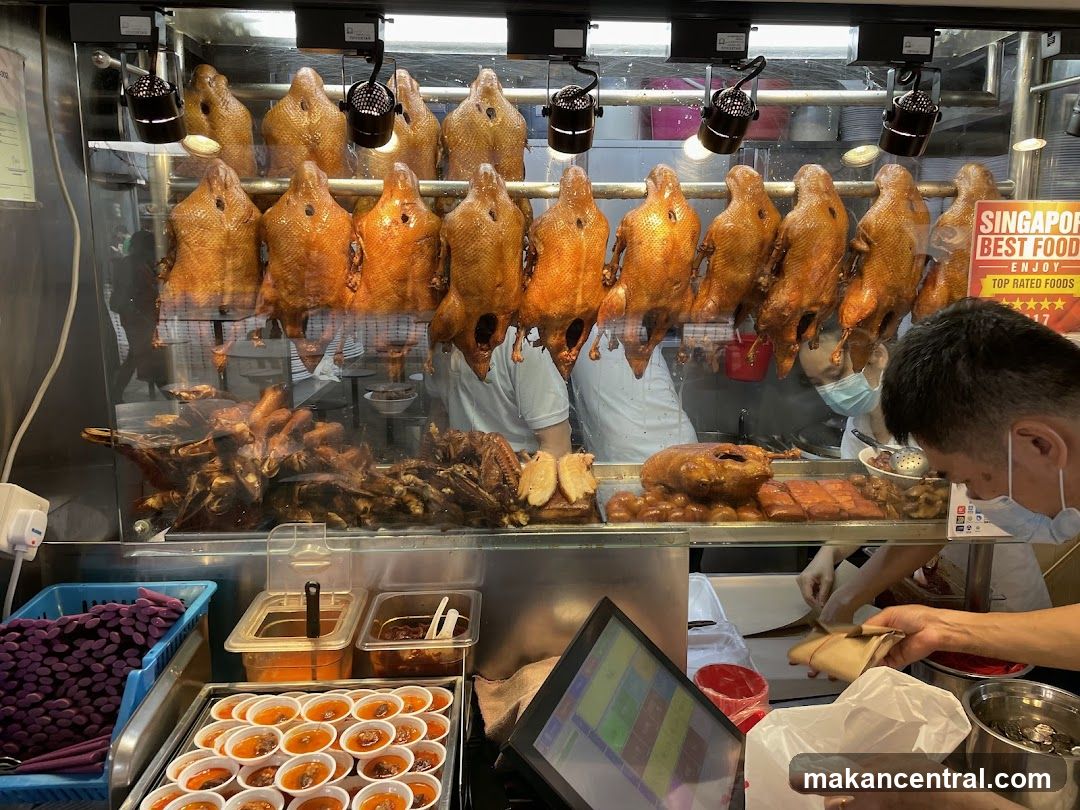 Roasted Ducks and Food Display
