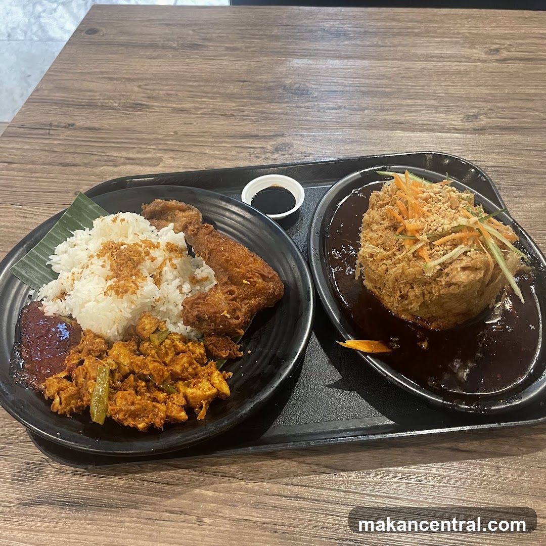 Nasi Lemak and Fried Tofu