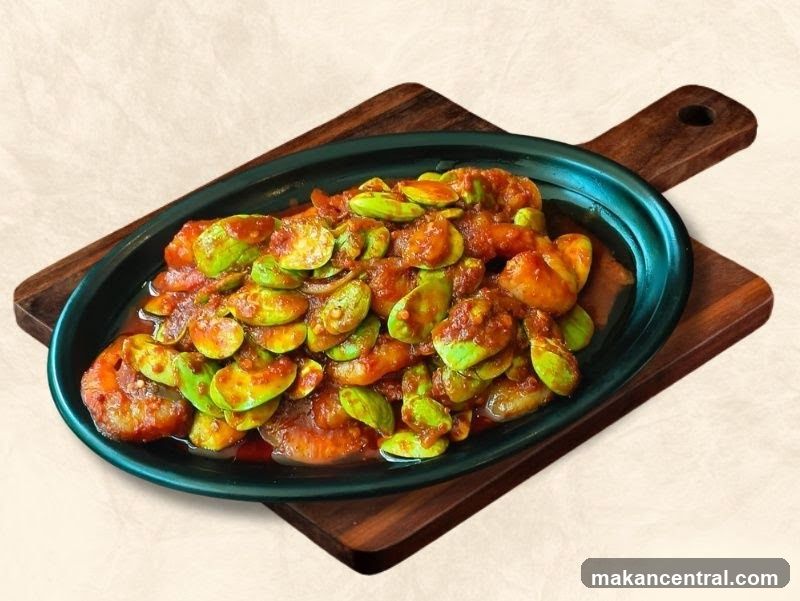 Stir-fried Stink Beans with Shrimp