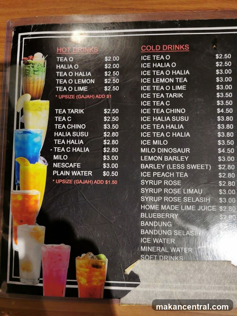 Drinks Menu