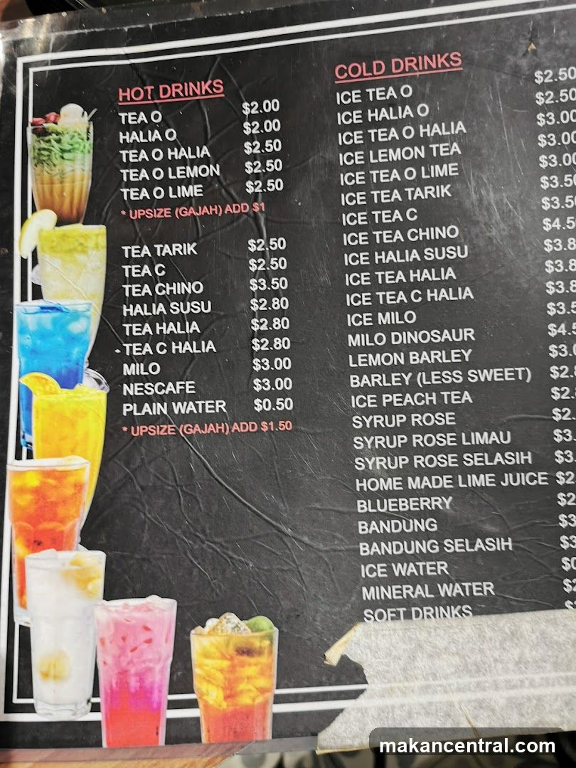 Drinks Menu