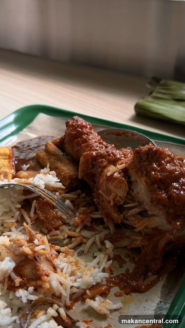 Nasi Lemak with Fried Chicken