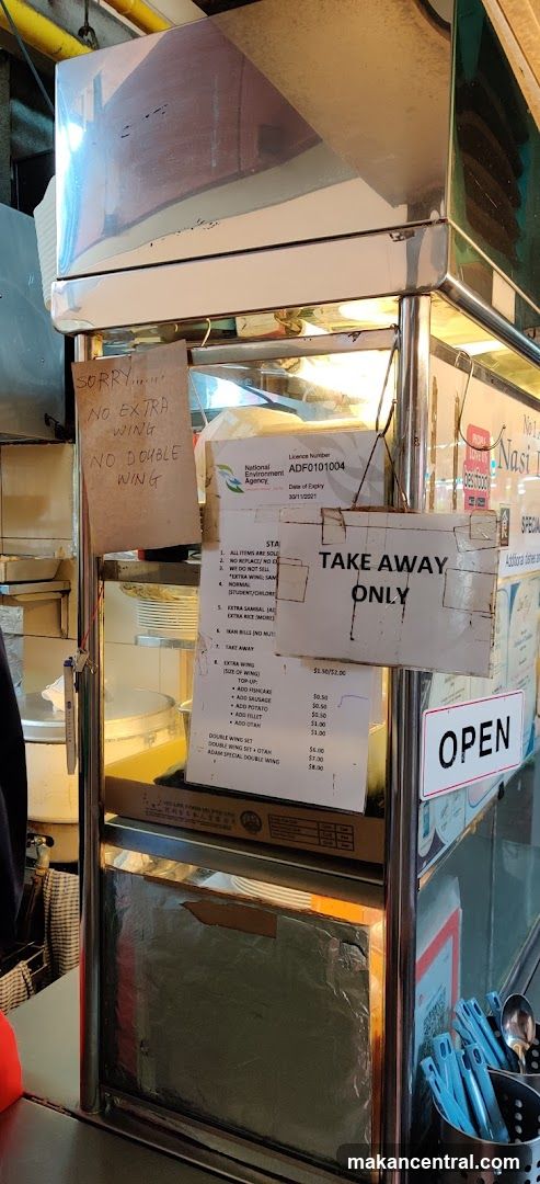 Take Away Menu