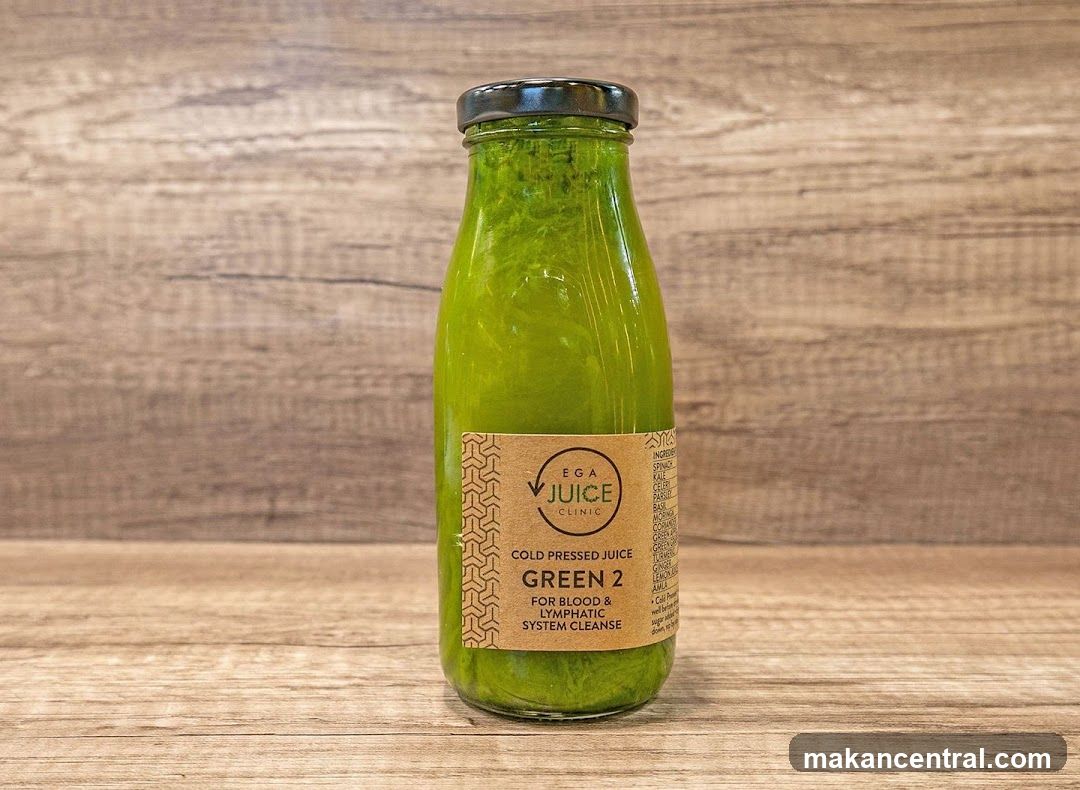Green Juice Bottle