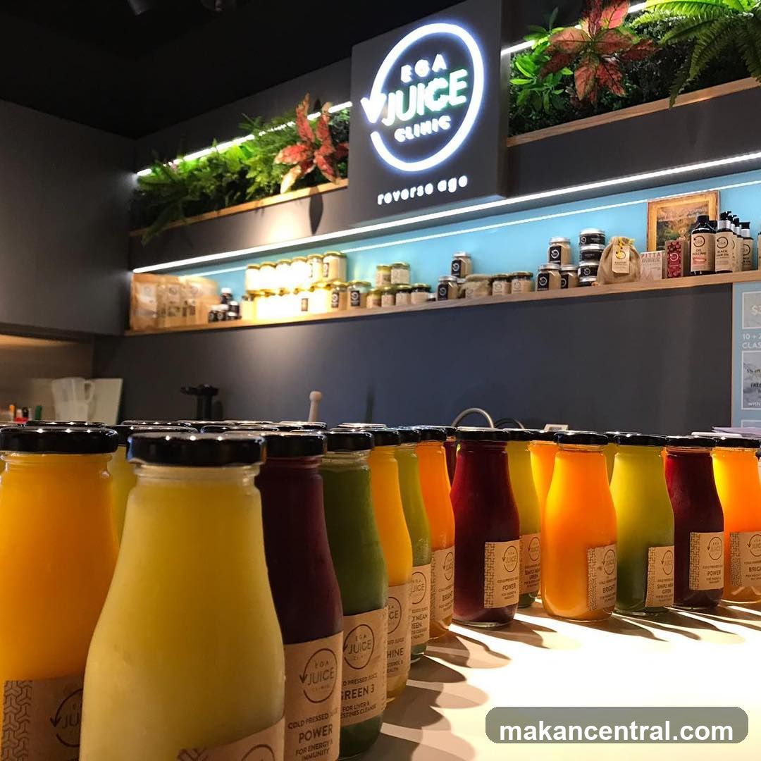 Juice Bottles Display