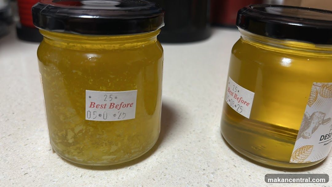 Two jars of honey
