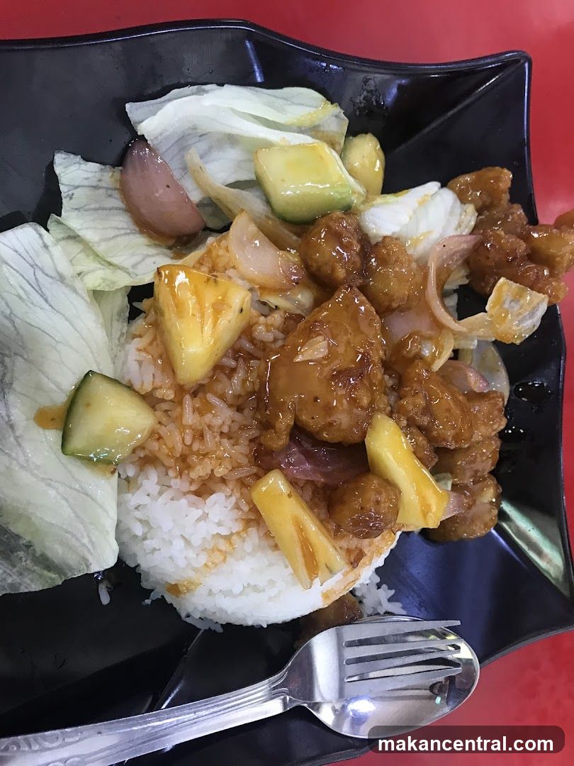 Sweet and Sour Chicken with Rice