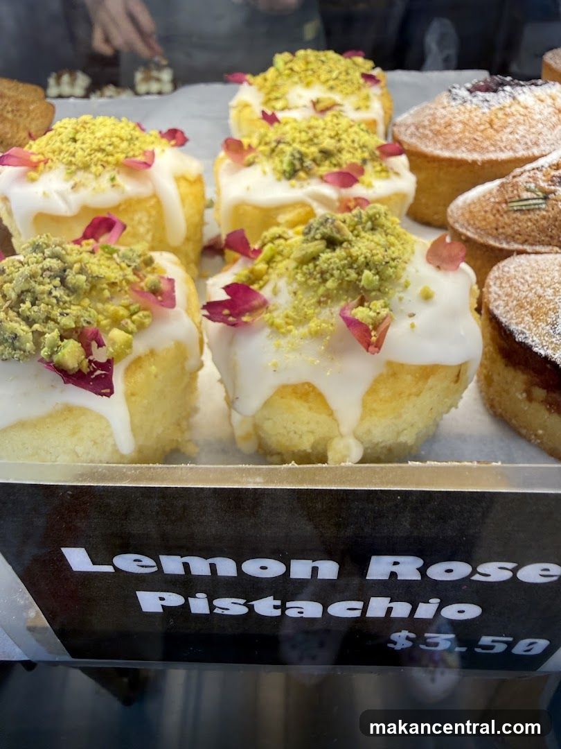 Lemon Rose Pistachio Cakes