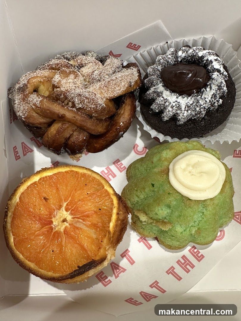 Four Pastries in a Box
