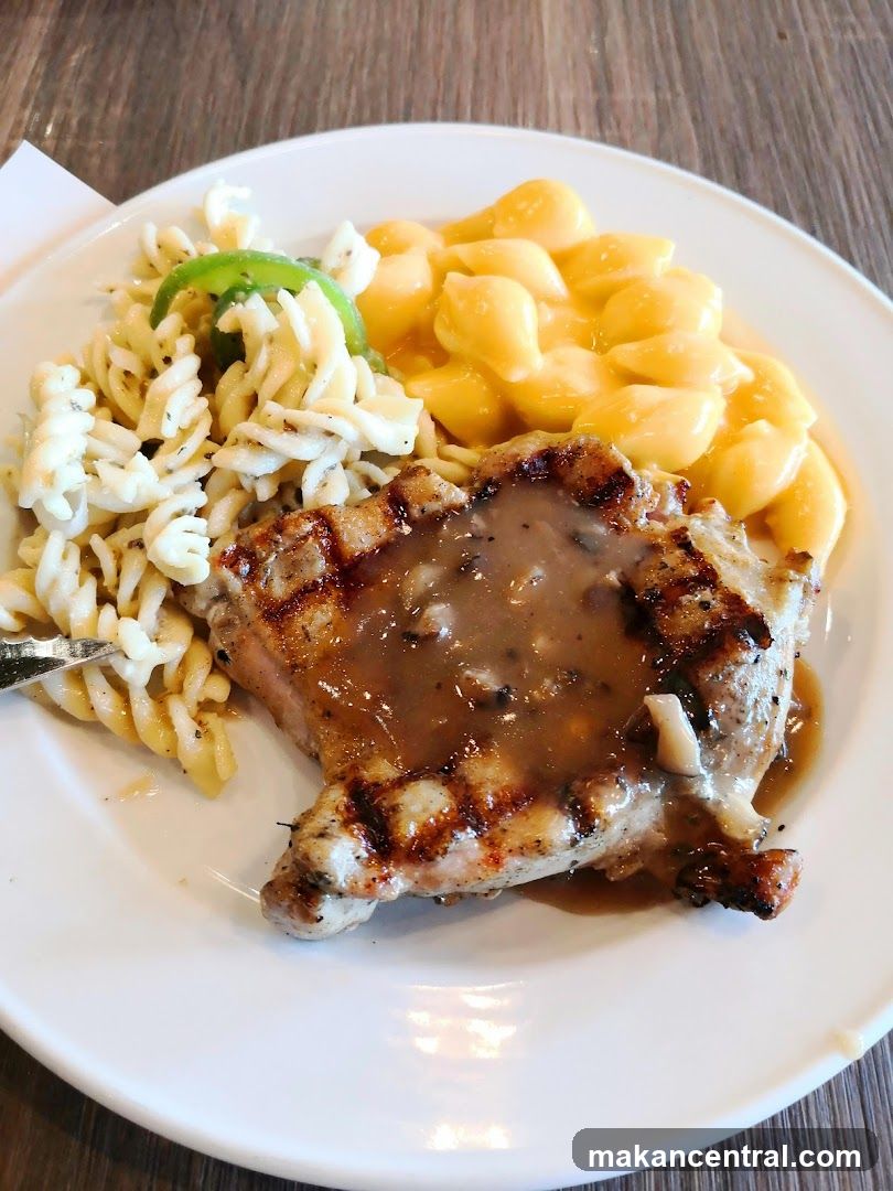 Grilled Chicken with Pasta and Macaroni