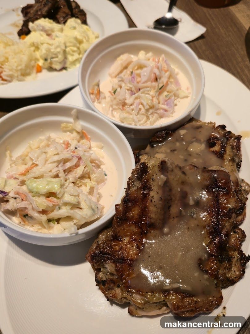 Grilled Chicken with Coleslaw