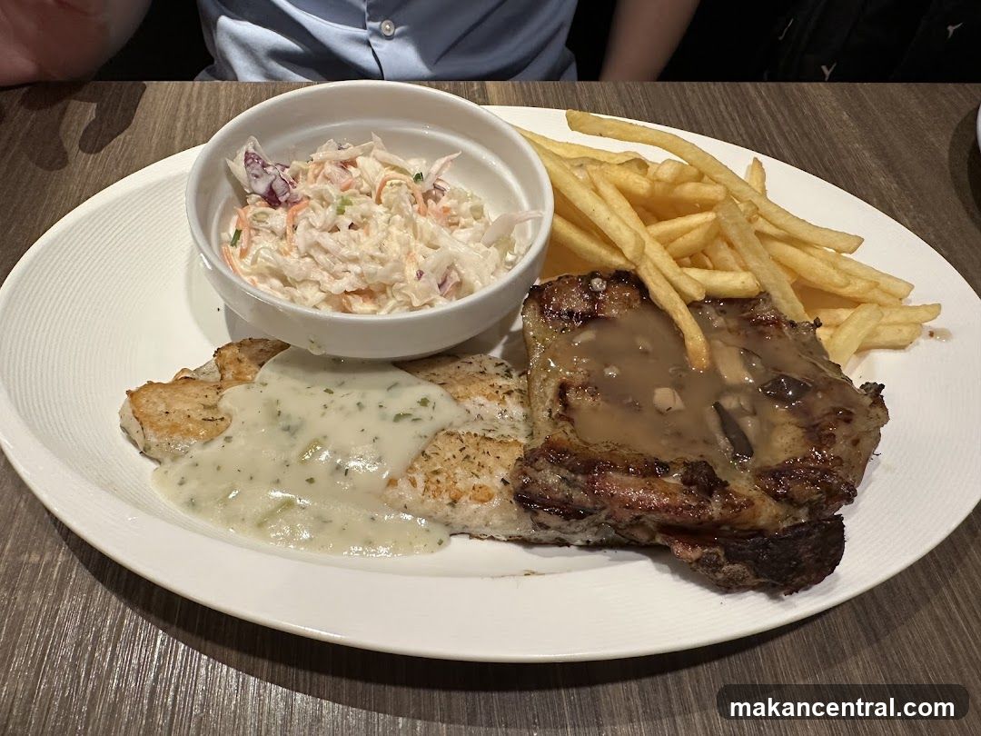 Grilled Chicken and Fish Platter