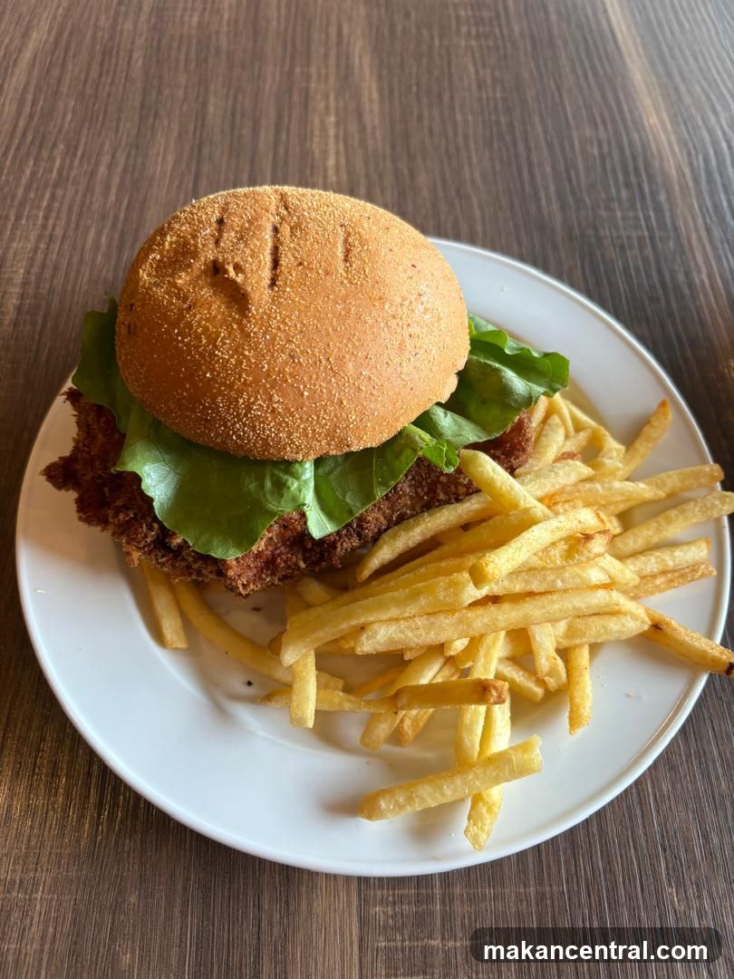 Chicken Sandwich and Fries