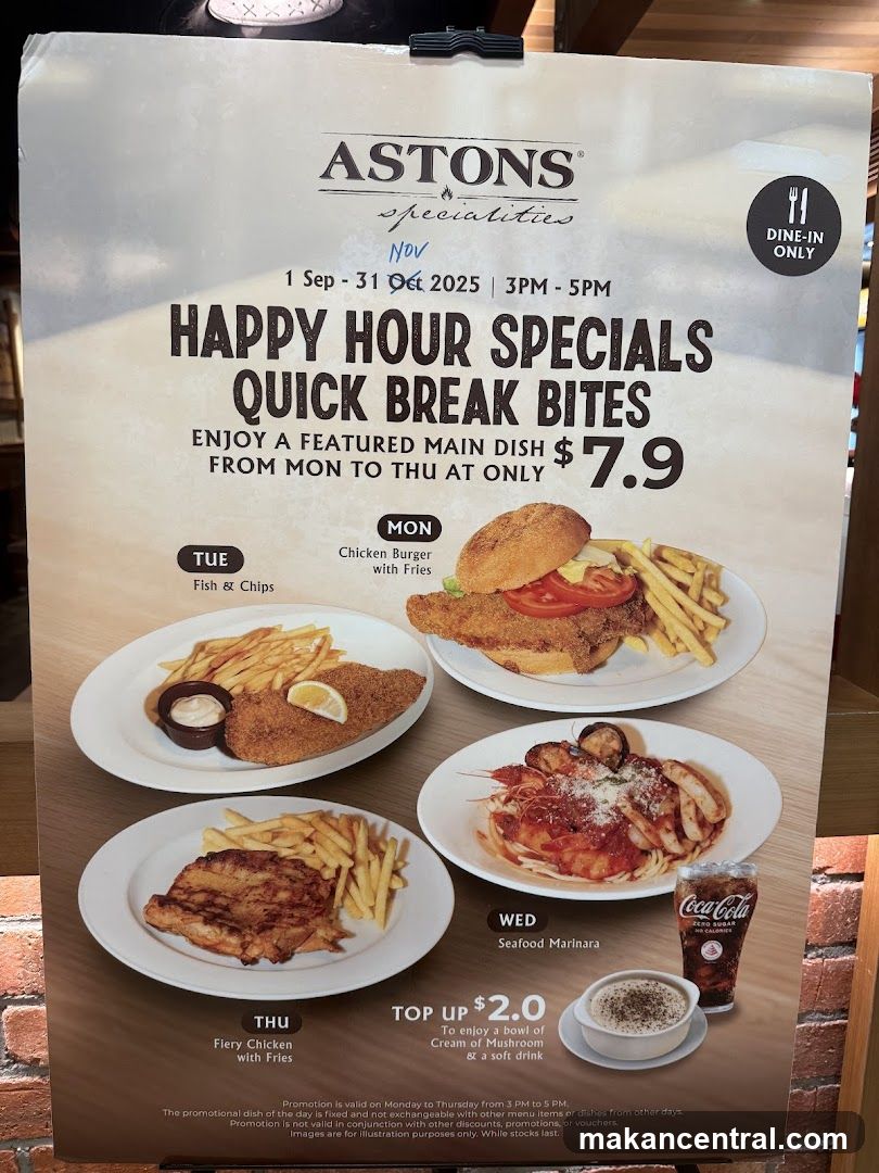 Astons Specialities Happy Hour Specials