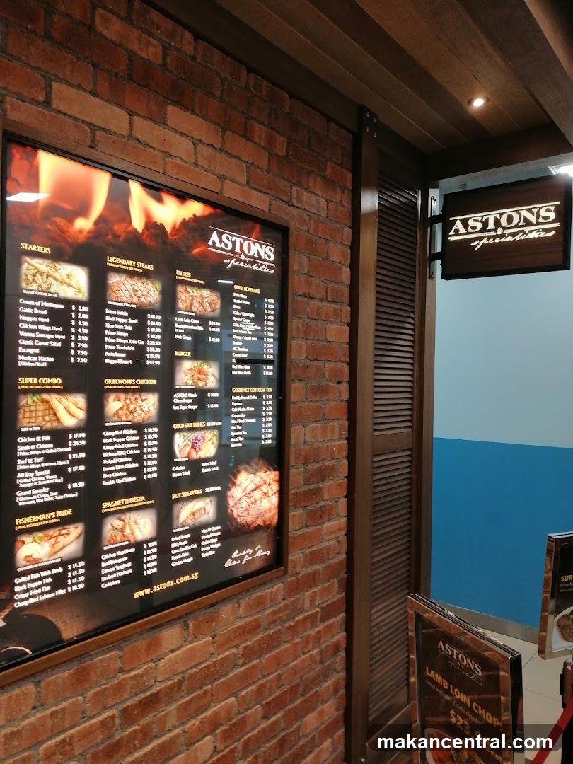 ASTONS Specialities Menu