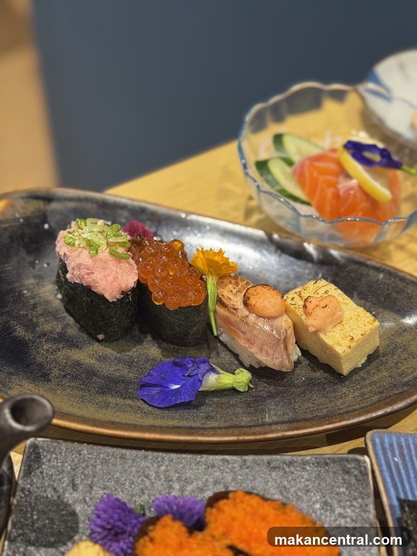 Assortment of Sushi and Sashimi