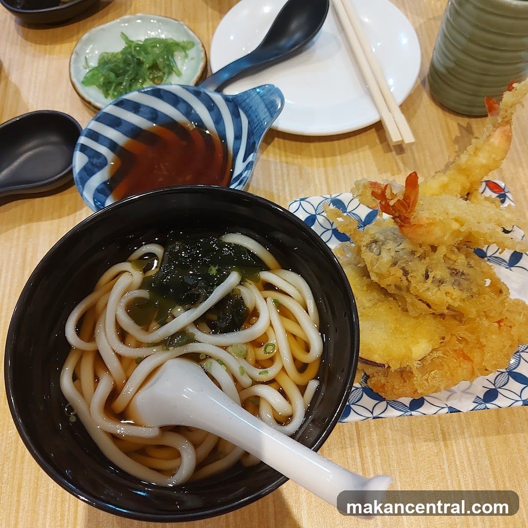 Udon Noodles and Tempura