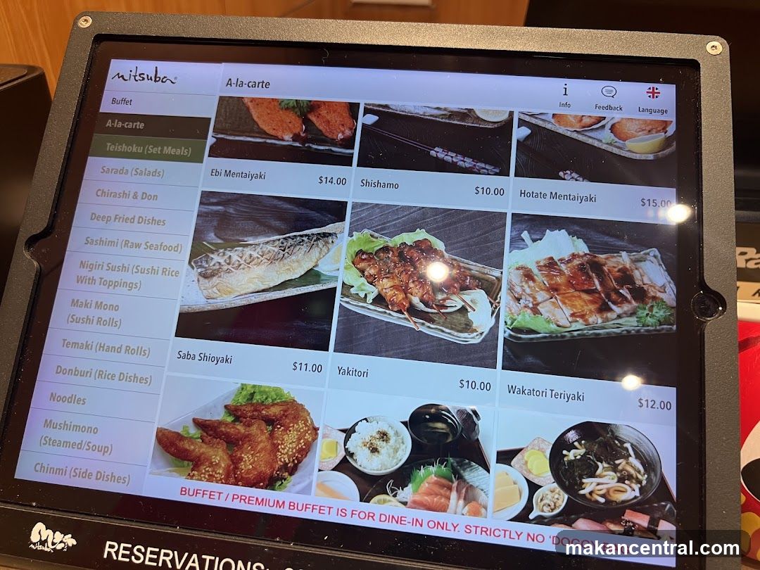 Mitsuba A-la-carte Menu