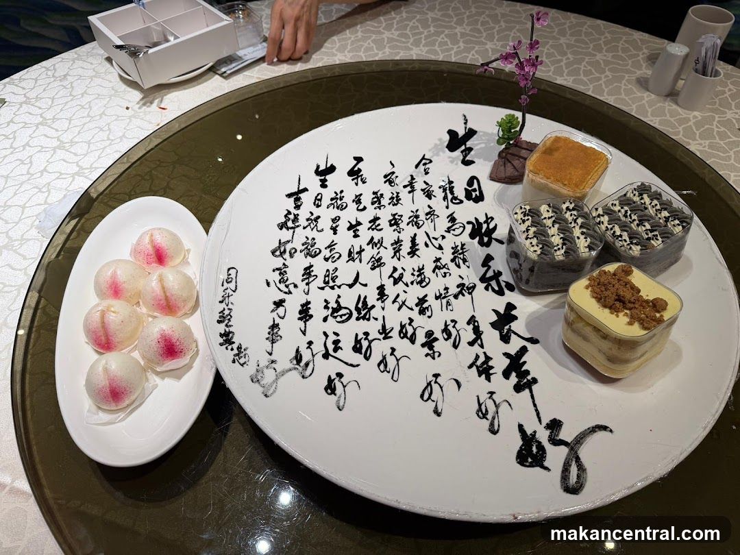 Dessert Platter with Calligraphy