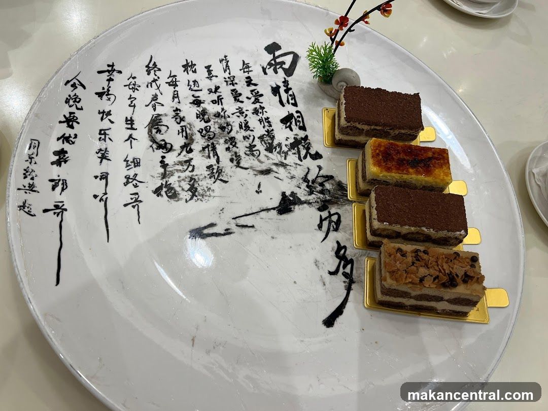 Dessert Platter with Calligraphy